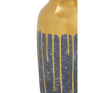Cyrus Grey and Gold Large Vase - Image 6
