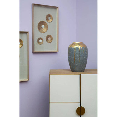 Cyrus Grey and Gold Small Vase - Image 6