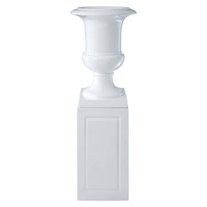 White Planter with Pillar | Josten