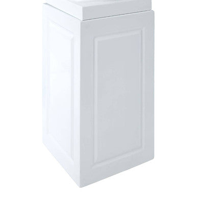 Josten White Planter With Pillar - Image 4