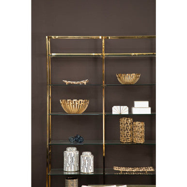 Delphi Large Gold Finish Plate