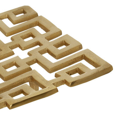 Delphi Large Gold Finish Plate