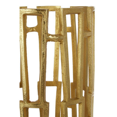 Delphi Small Candle Holder in Gold Finish