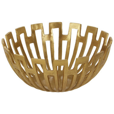 Delphi Small Gold Finish Bowl