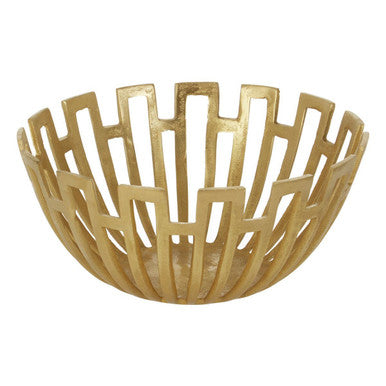 Delphi Large Gold Finish Bowl
