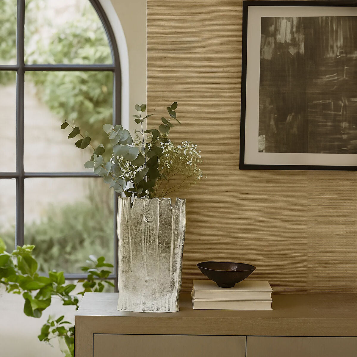 Albero Large Silver Vase