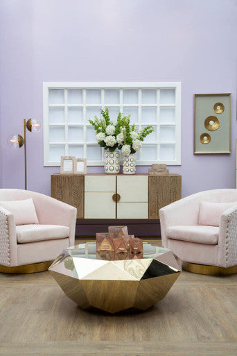 Rambia Set Of 3 Pink Glass Candle Holders