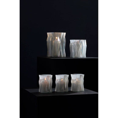 Rambia Small Irridescent Glass Candle Holder