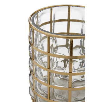 Martina Small Wireframe Hurricane Lamp - Image 4