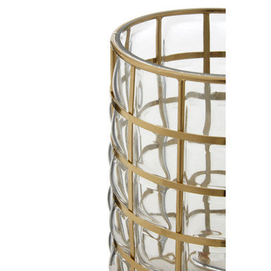 Martina Medium Blown Glass Hurricane Lamp