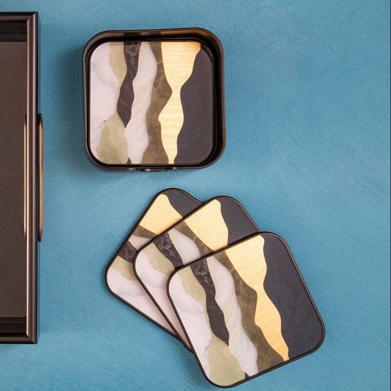 Celina Set Of Four Square Coasters