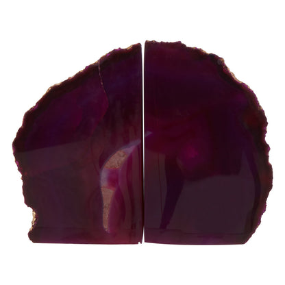 Bowerbird Agata Pink And Gold Bookends