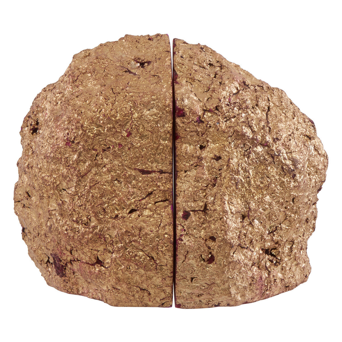 Bowerbird Agata Pink And Gold Bookends