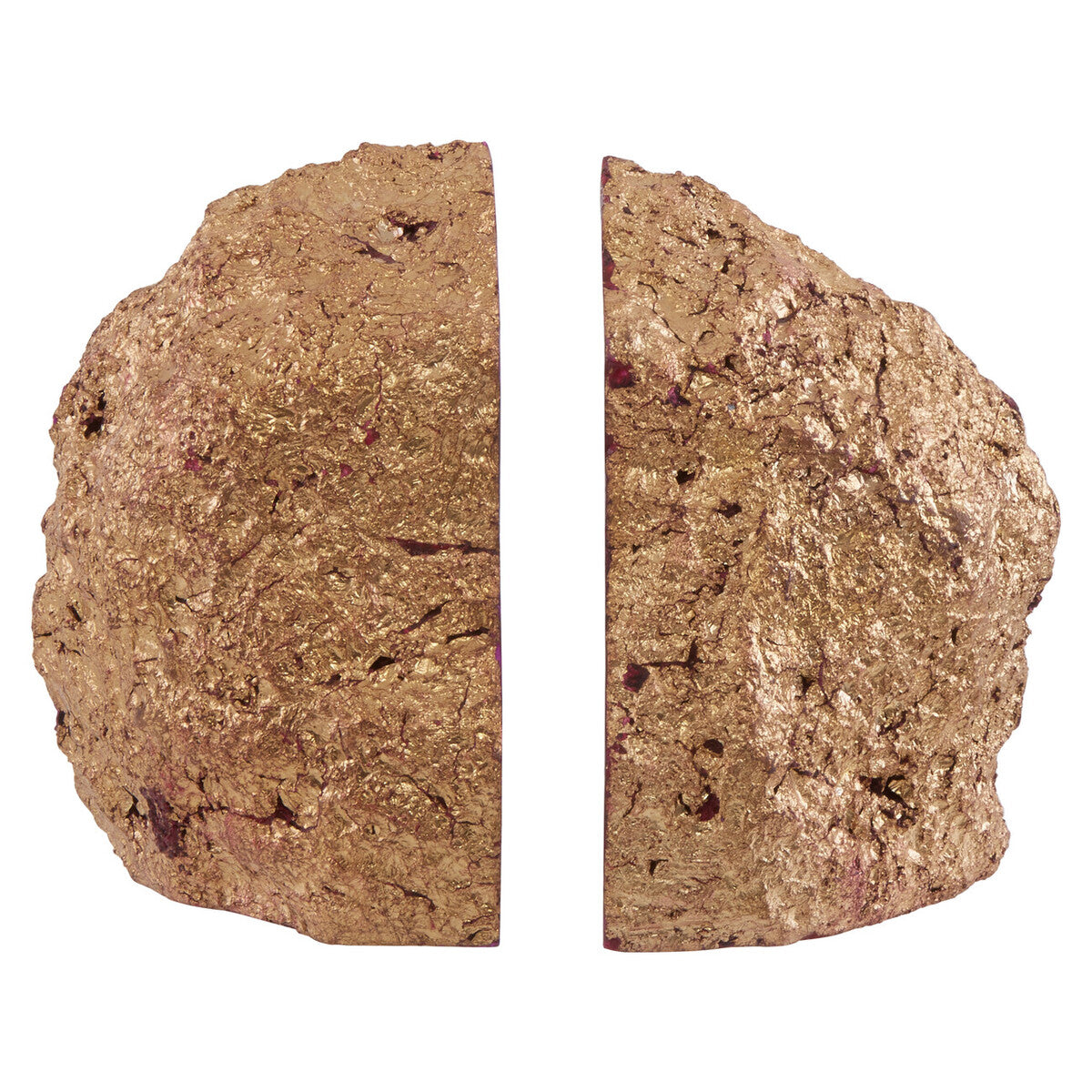 Bowerbird Agata Pink And Gold Bookends