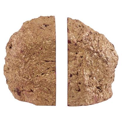 Bowerbird Agata Pink And Gold Bookends