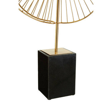 Mirano Gold Finish Paisley Sculpture - Image 5