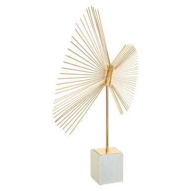 Mirano Gold Finish Spiral Sculpture