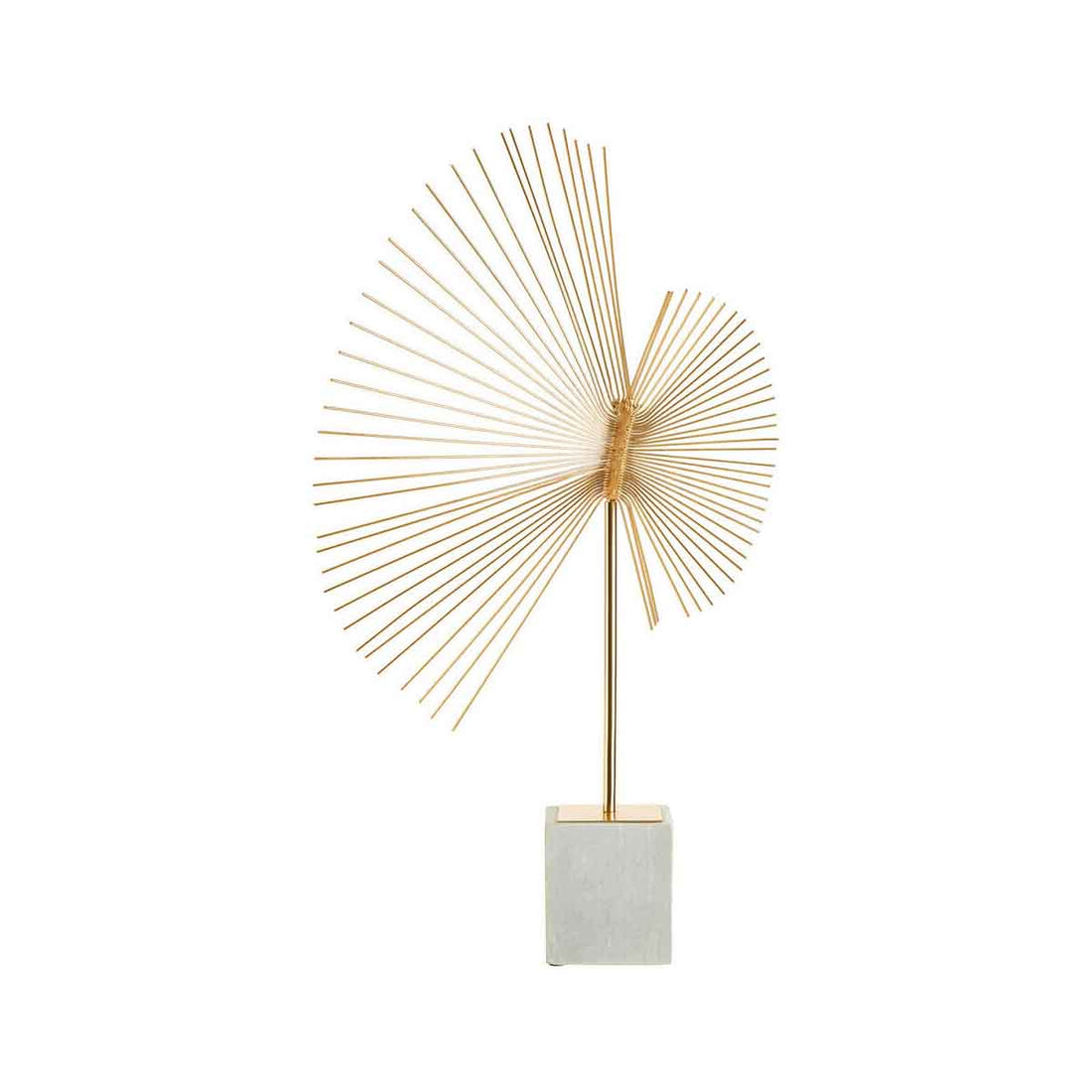Mirano Gold Finish Spiral Sculpture