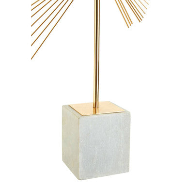 Mirano Gold Finish Spiral Sculpture - Image 5