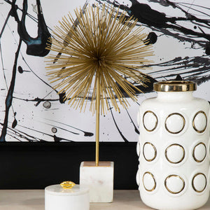 Mirano Gold Finish Starburst Sculpture