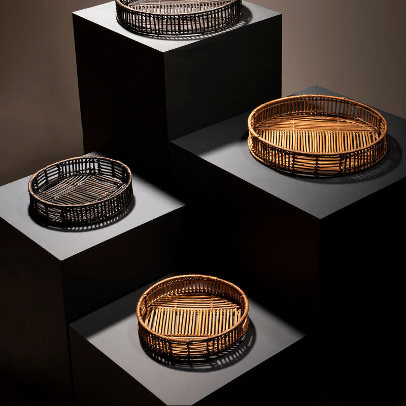 Batu Set Of 2 Natural Rattan trays