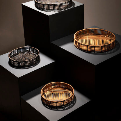 Batu Set Of 2 Natural Rattan trays