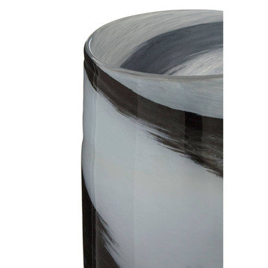 Carra Large Grey And Black Brushstroke Vase - Image 5