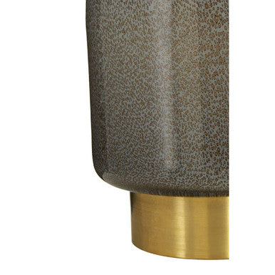 Cleo Small Grey And Gold Vase