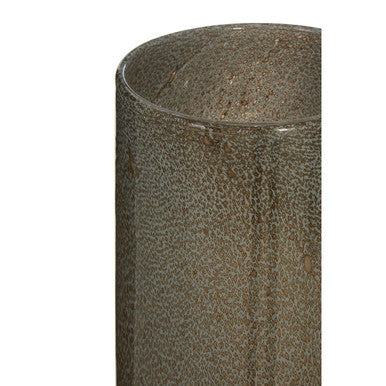 Cleo Large Grey And Gold Vase