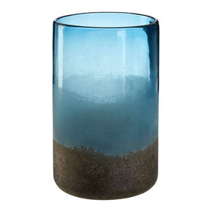 Chiara Medium Blue Sand Effect Vase