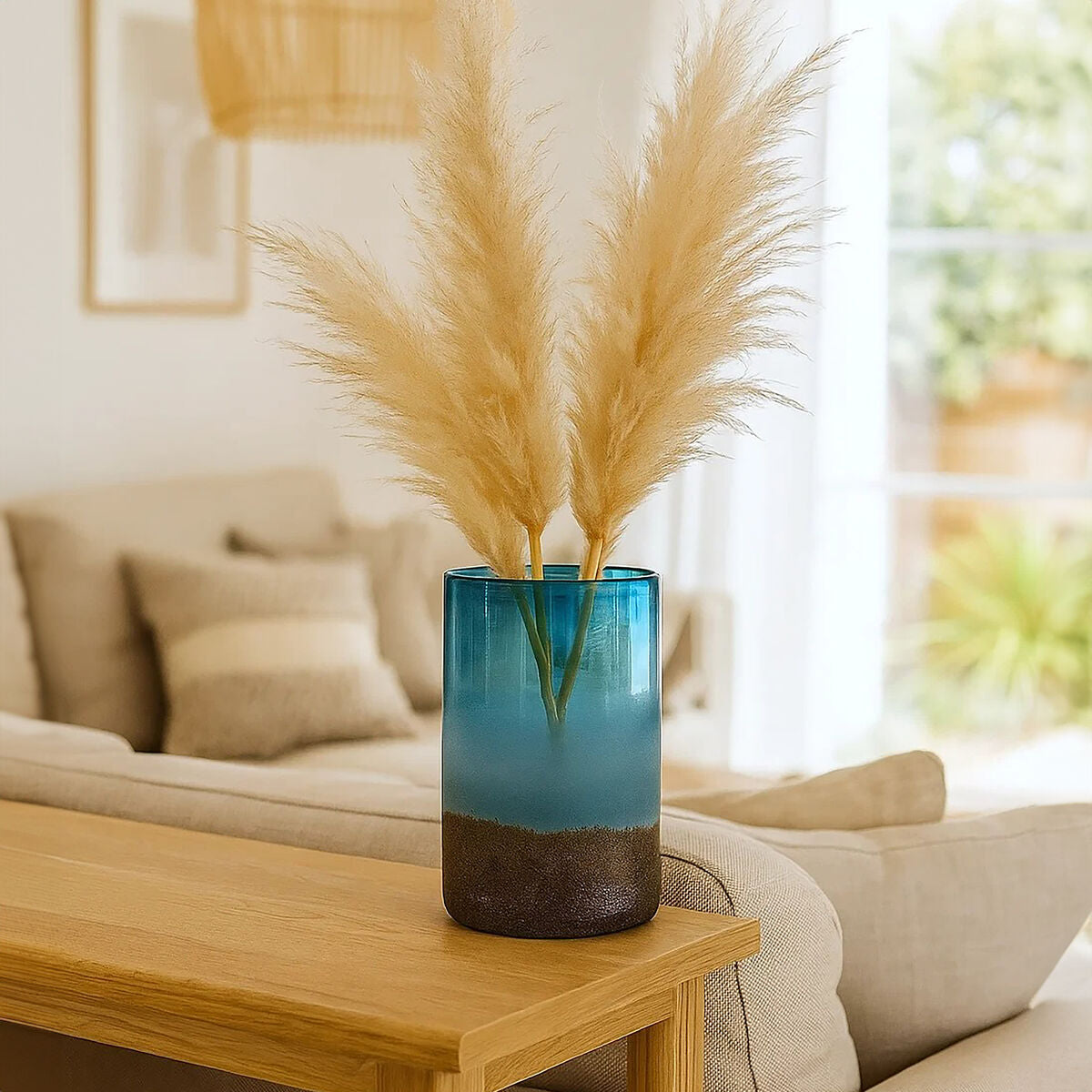Chiara Medium Blue Sand Effect Vase