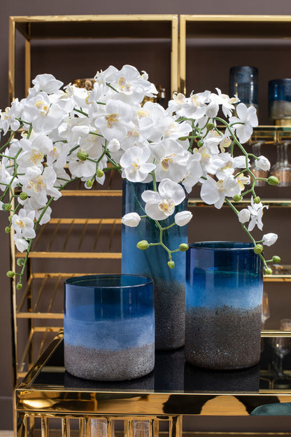 Chiara Large Blue Sand Effect Vase