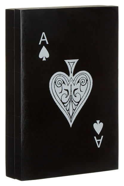 Churchill Games Black And White Double Card Box With Playing Cards