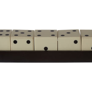 White and Black 5 Dice Set | Churchill Games