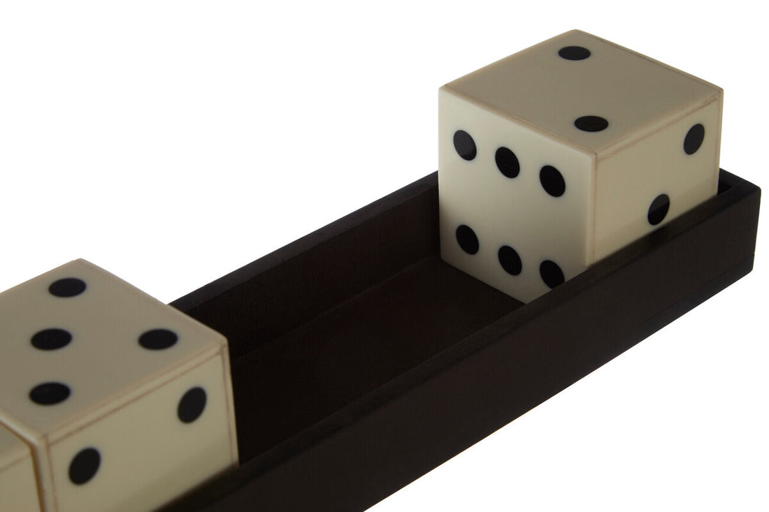 Churchill Games White And Black 5 Dice Set - Image 5