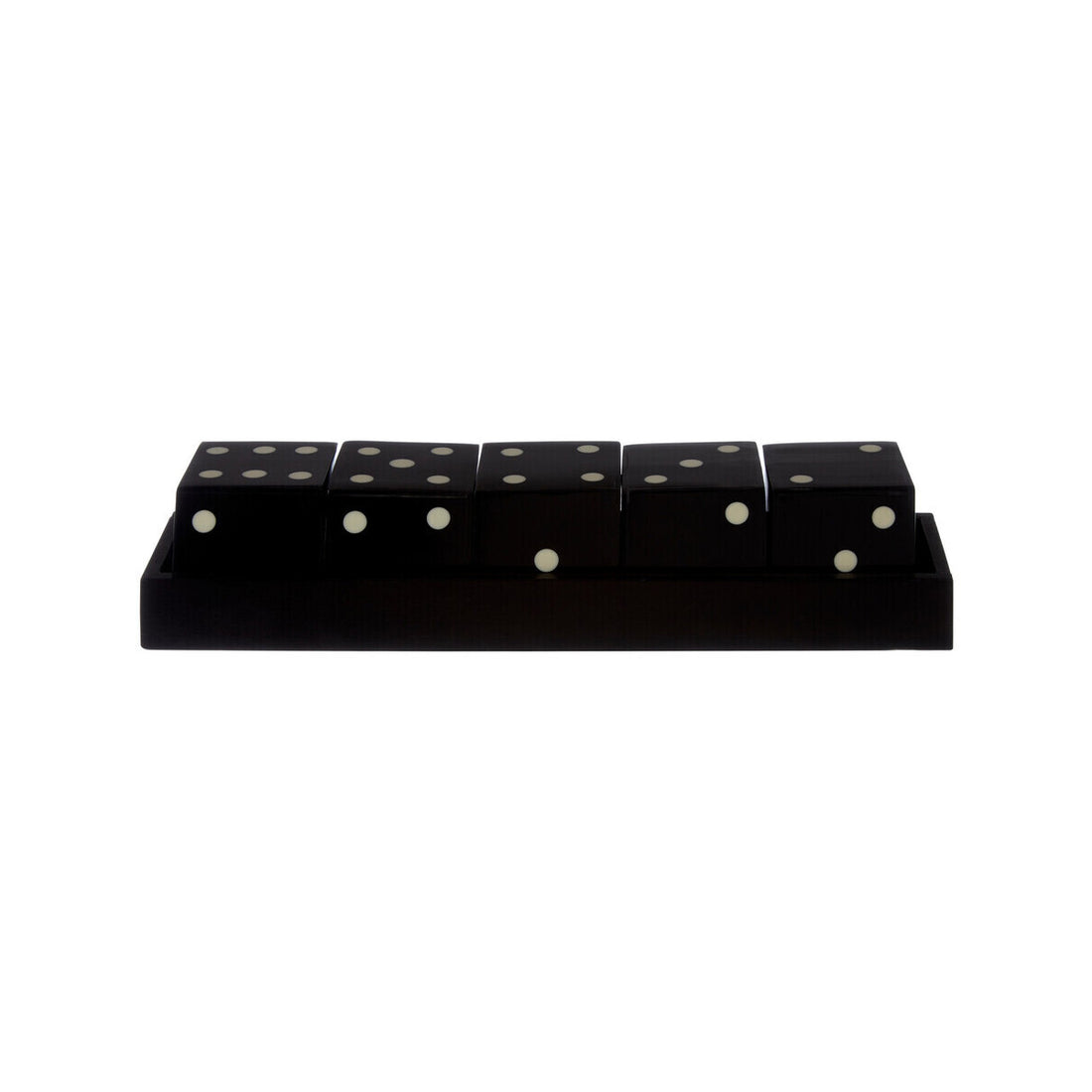 Churchill Games Black and White 5 Dice Set