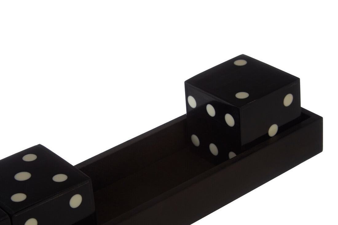 Churchill Games Black And White 5 Dice Set - Image 5