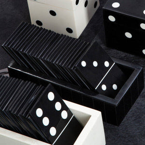 Black Domino Set with Black Dominoes | Churchill Games