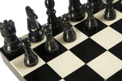 Churchill Games Black And White Foldable Chess Set