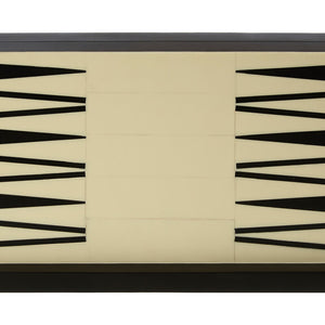 Black and White Foldable Backgammon Set | Churchill Games