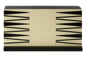 Black and White Foldable Backgammon Set | Churchill Games