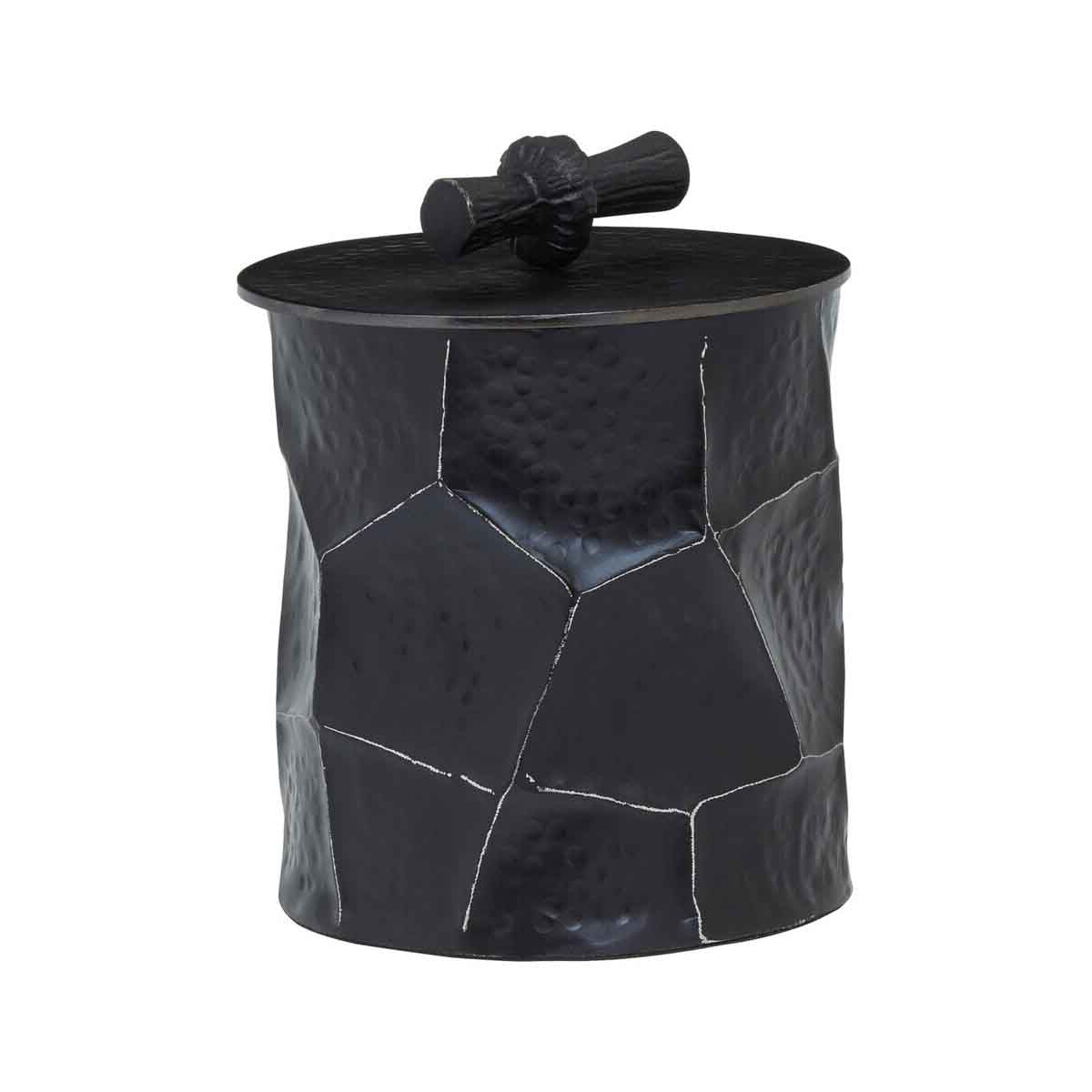 Akola Large Trinket Box in Black and Gold