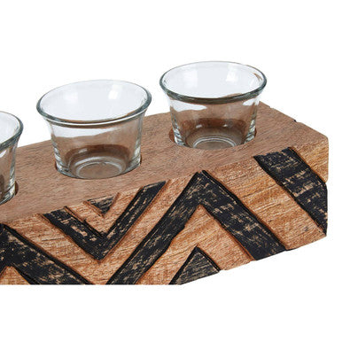 Bantu Tribal Wooden Tealight Holder - Image 9
