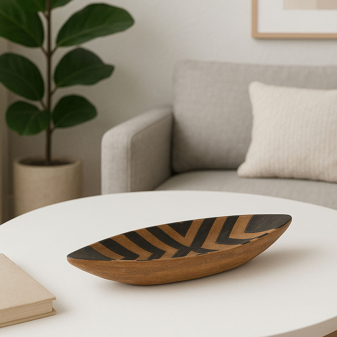 Bantu Tribal Wooden Bowl - Image 2
