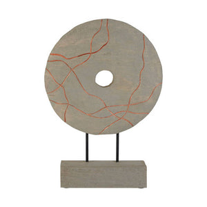 Vena Round Wooden Sculpture