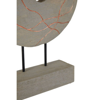 Vena Round Wooden Sculpture