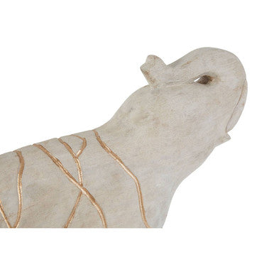 Vena Whitewash Mango Wood Elephant Sculpture - Image 6