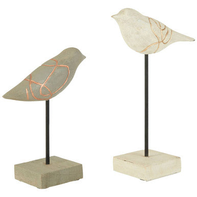 Vena Set Of Two Bird Sculptures