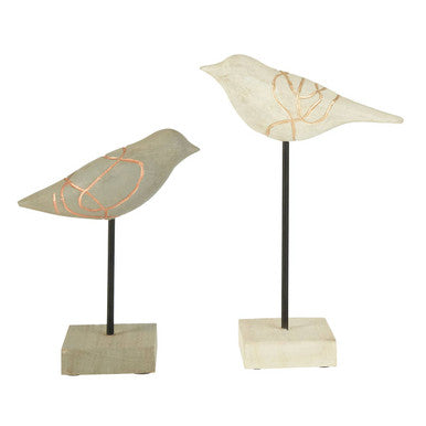 Vena Set Of Two Bird Sculptures