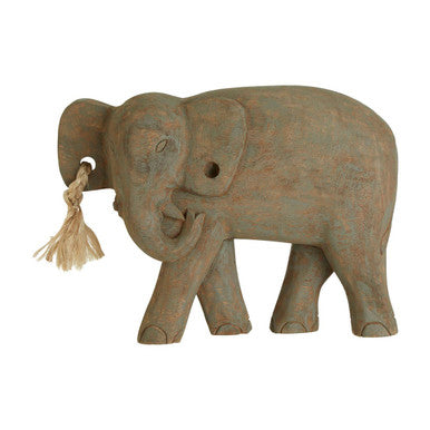 Fidra Mango Wood Elephant Sculpture